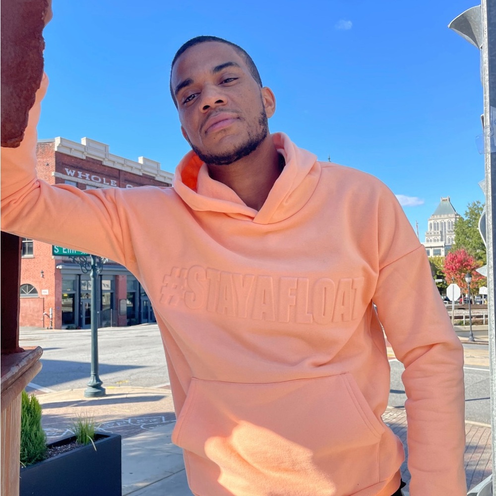 3X Mental Health Awareness Hoodie 
#StayAfloat Hoodie-Peach